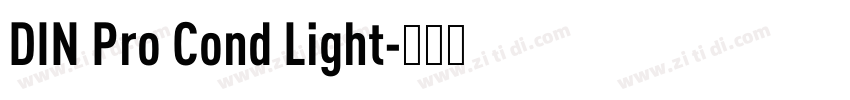 DIN Pro Cond Light字体转换